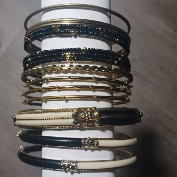 Amrita Singh Monaco Bangle Bracelets, Set of 15 - Picture 1 of 9